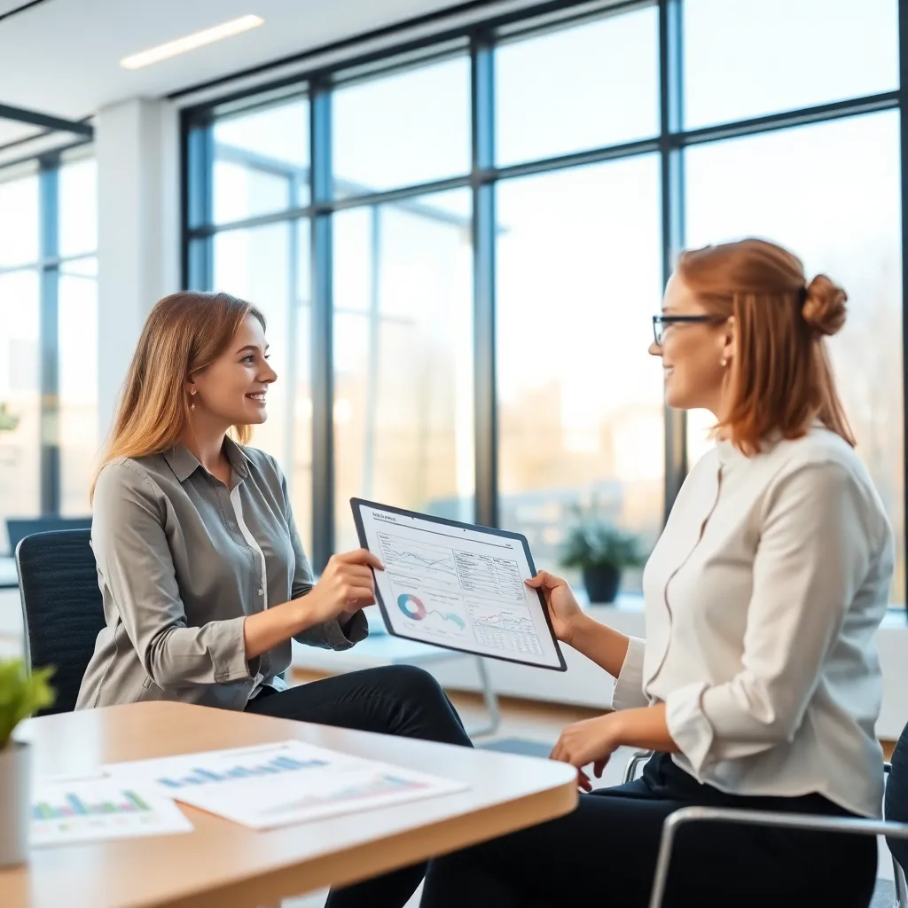 Persoon die budgetapp instelt op tablet